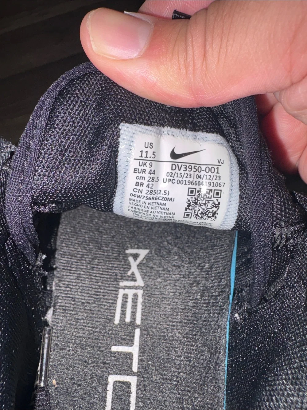 Nike worn no